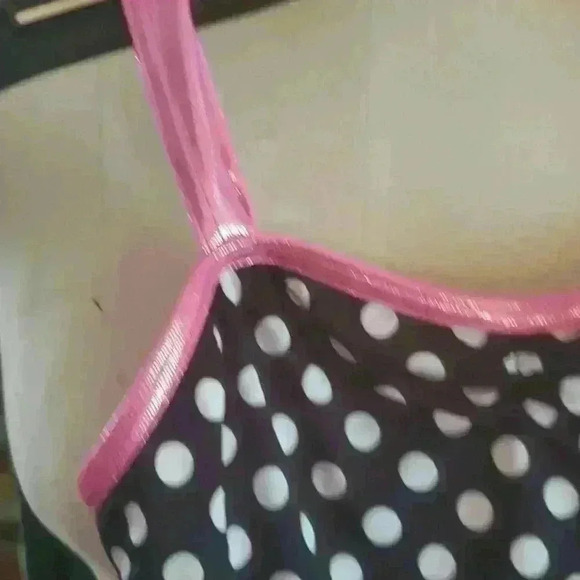 Black and white polka-dot dance costume - Picture 6 of 6